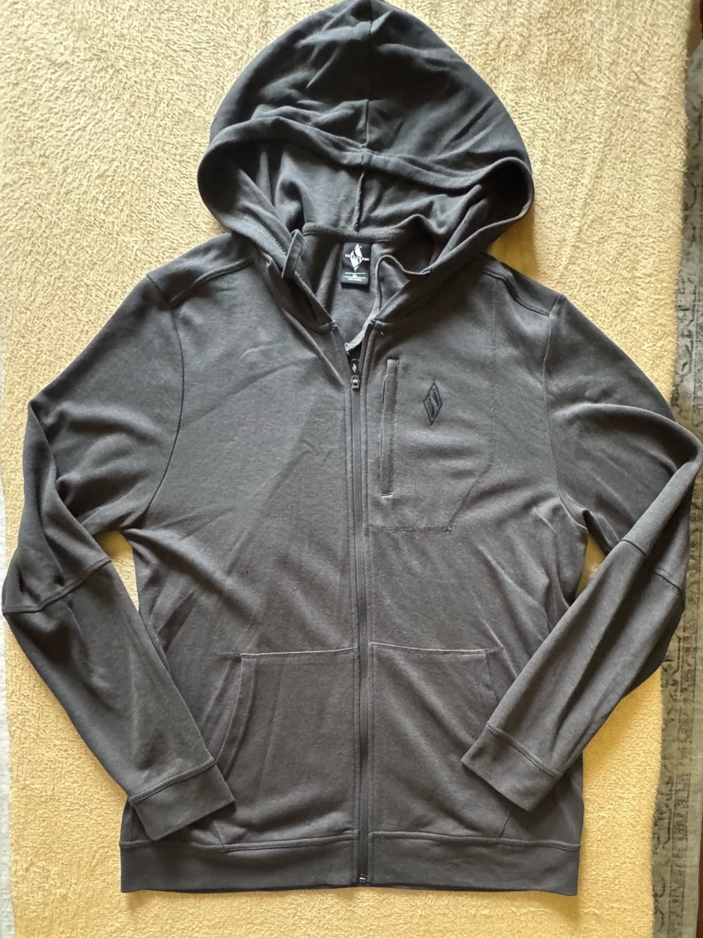 Skechers Men's Charcoal Gray Lightweight Hoodie Jacket